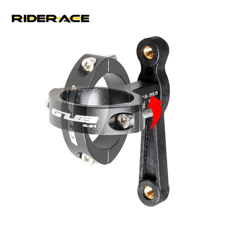 RIDERACE Bicycle Water Bottle Cage Holder G-21 Aluminum Alloy Adjustable MTB Road Bike Bottle Holder Handlebar Mount Accessories