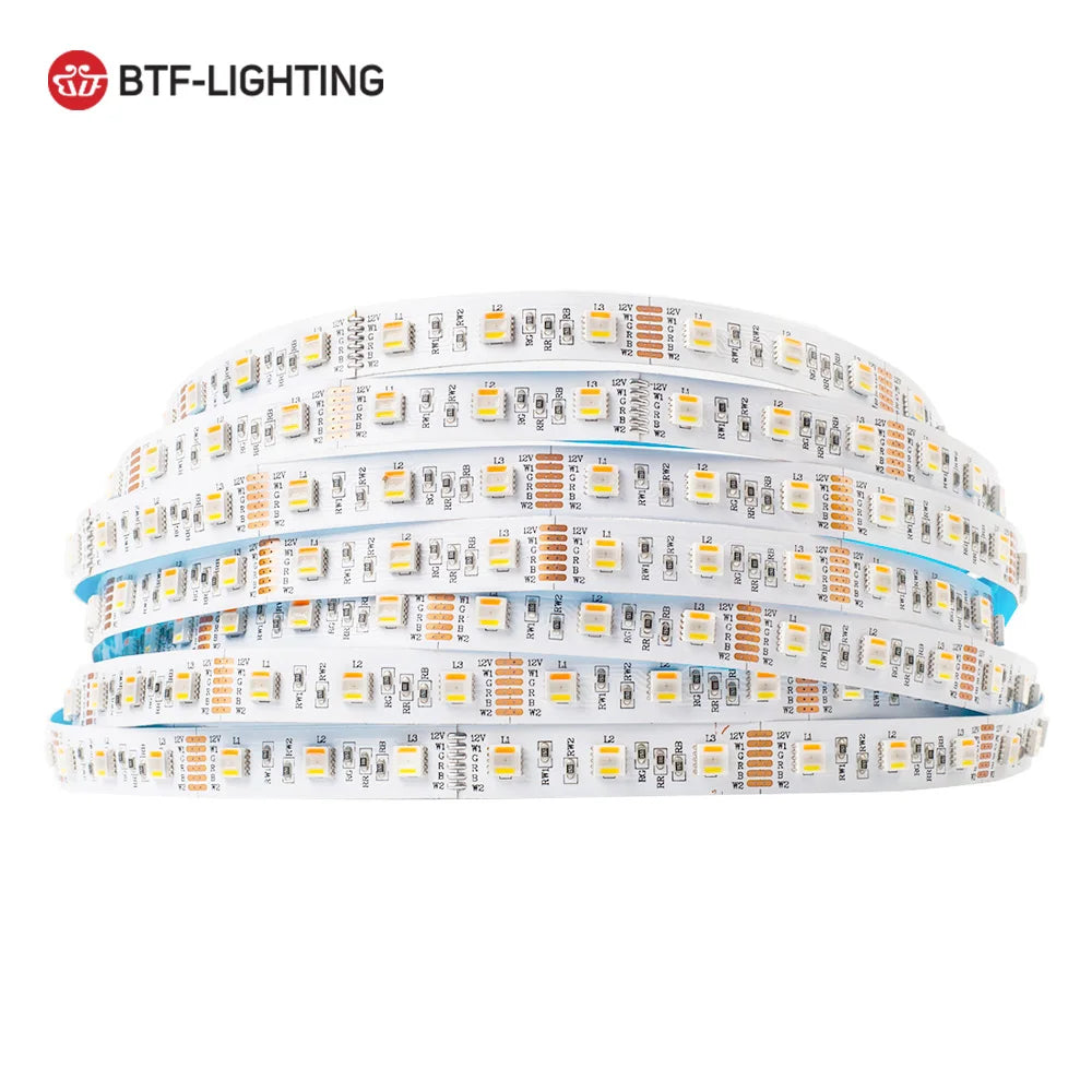 UL Listed 12V 24V 5050 RGBCCT 5M 30 60 LEDs Per Meter RGB RGBW RGBCCT 3000K to 6500K 5 in 1 LED Strip Light