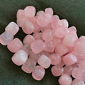 Huiying Brand New Natural Crystal Gemstone rose quartz Candle Holder Shape Carving For Home Decoration Crafts
