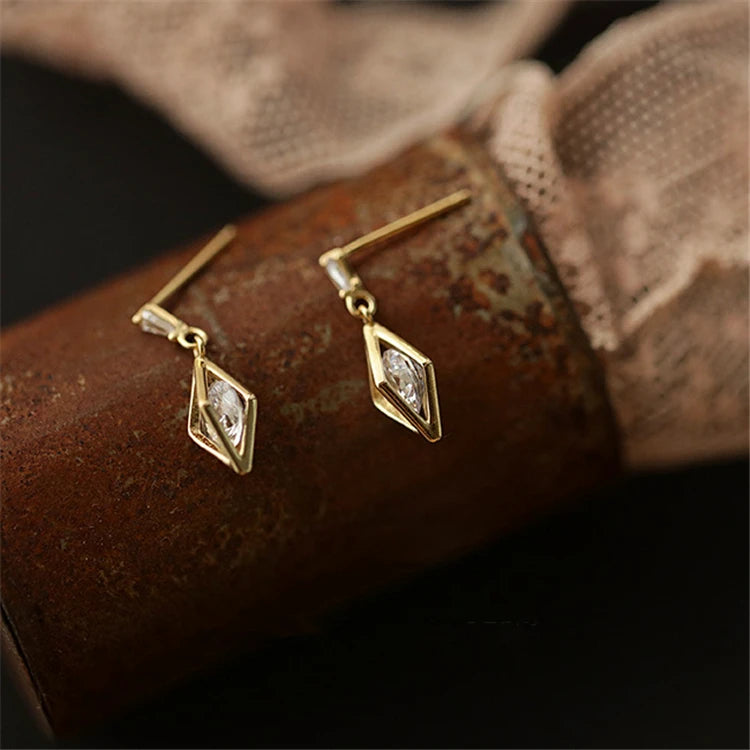Custom Design Gold Plating Dangle Earrings Jewelry Ready in Stock Earrings