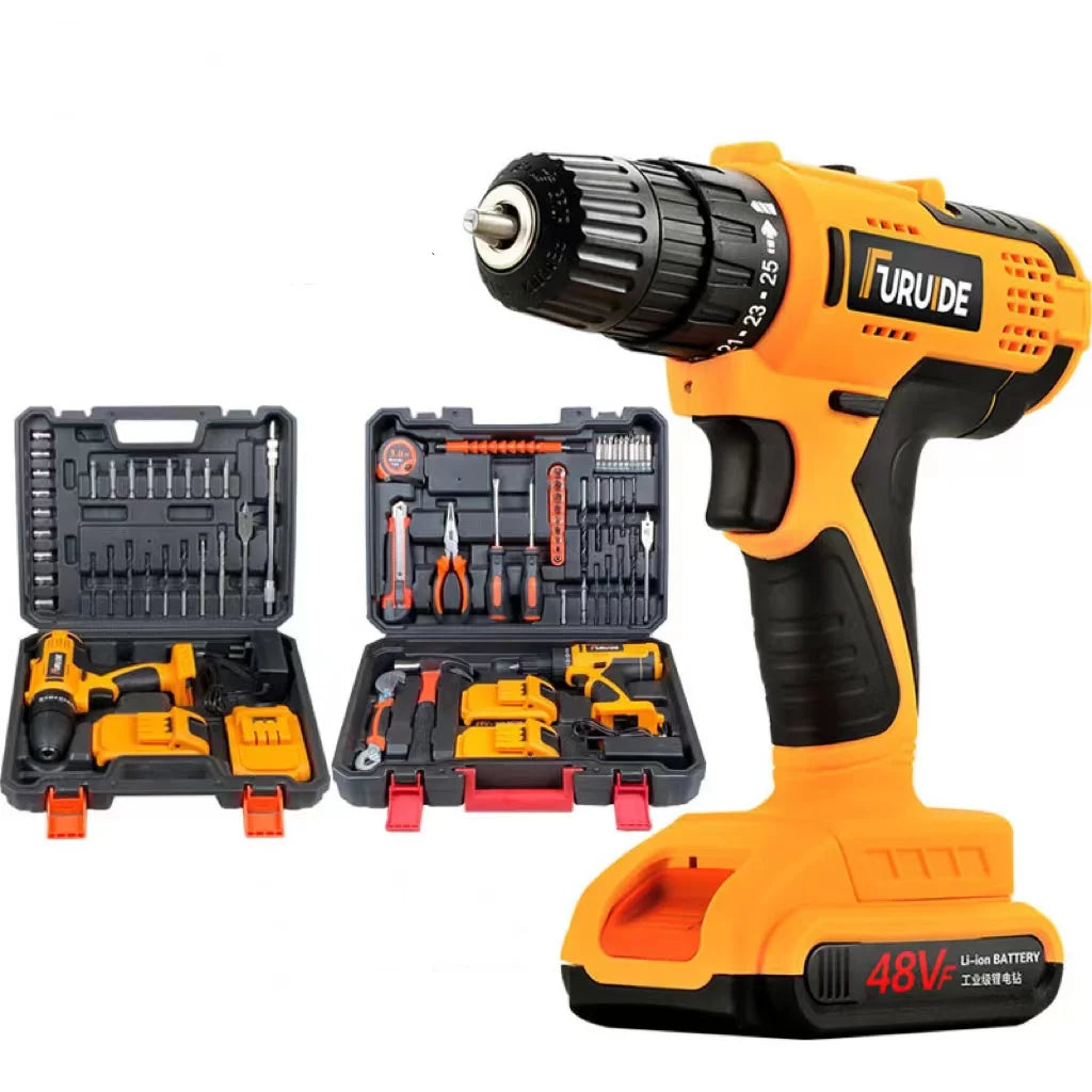 Handheld Cordless Electric Drill & Screwdriver Customizable OEM Support with Hard Case Packaging