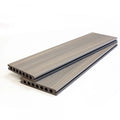 Waterproof Anti-Slip Engineered WPC Decking Veranda Walnut Color Terrace Deck Made Teak Wood Plastic for Outdoor Decorative Deep