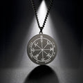 Vintage Amulet Men Necklaces Talisman Pentacle of Mercury Pendant Necklace Stainless Steel Jewelry