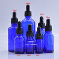 Premium Blue White Black Clear Pink 5ml-50ml Acid Etched Skincare Face Serum Glass Dropper Bottle Empty Matte Essential Oil