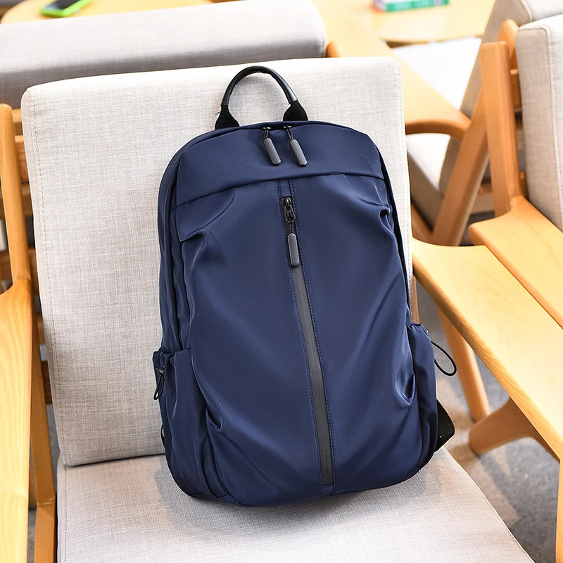 Customizable Large Capacity Men's Casual Business Laptop Backpack Trendy Print Waterproof PU for Outdoor Travel Mountaineering