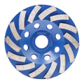 HERZO 125mm/5'' Diamond Angle Grinder Cup Wheel Abrasive Disc for Concrete Marble Floor Deburring and Grinding OEM Supported