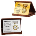 ADL Business Gifts Souvenir Wooden Plaques Trophy Awards Crystal Folk Art Plaque with UV Printing Love Theme Trophy