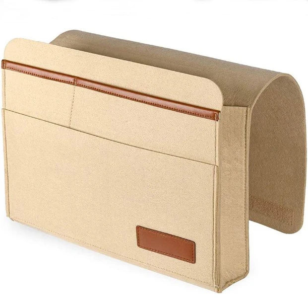 Wholesale Custom Fabric Bedside Caddy Pocket Storage Organizer Bag Hanging Capacity Caddy for Living Room and Sofa for Packing