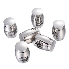 Europe and the United States Hot Stainless Steel Urn Memorial Pet Loved Ones Urn Can Be Opened Funeral Supplies