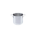 Tomatto PE001 Stainless Steel AISI 430 Classic 12 cm Stock-Pot Mirror Polished 1mm Thick Wire Handles Induction Ready