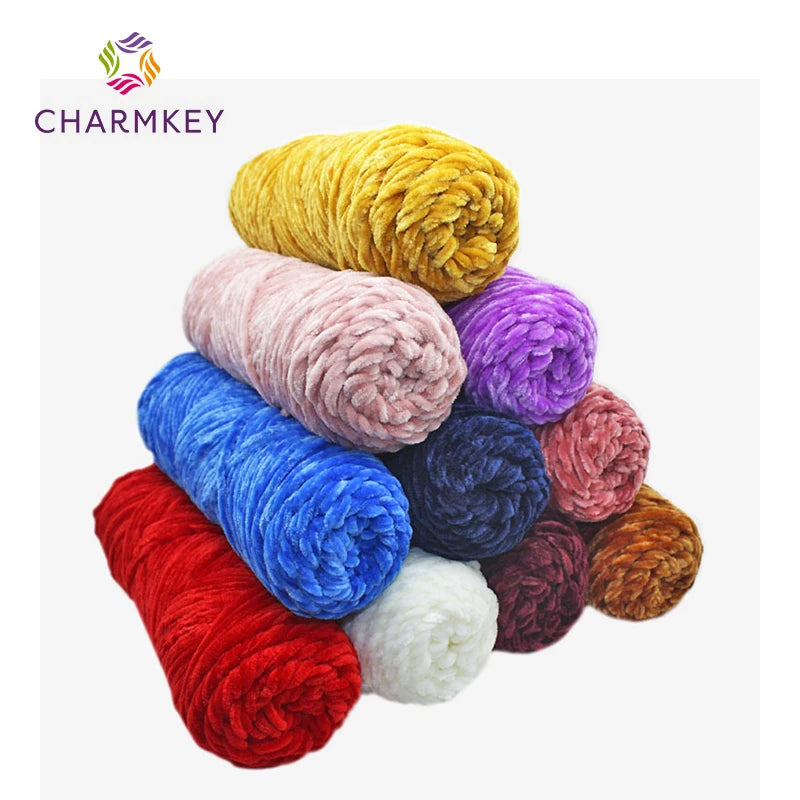 Charmkey 5mm Chunky Soft Chenille Fancy Yarn Wholesale for Fancy Knitting MegaBDM
