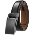 LY33-23367-1 OEM Customizable Ratchet Automatic Buckle Belt Business Casual 30mm Men's Luxurious Business Genuine Leather Belt