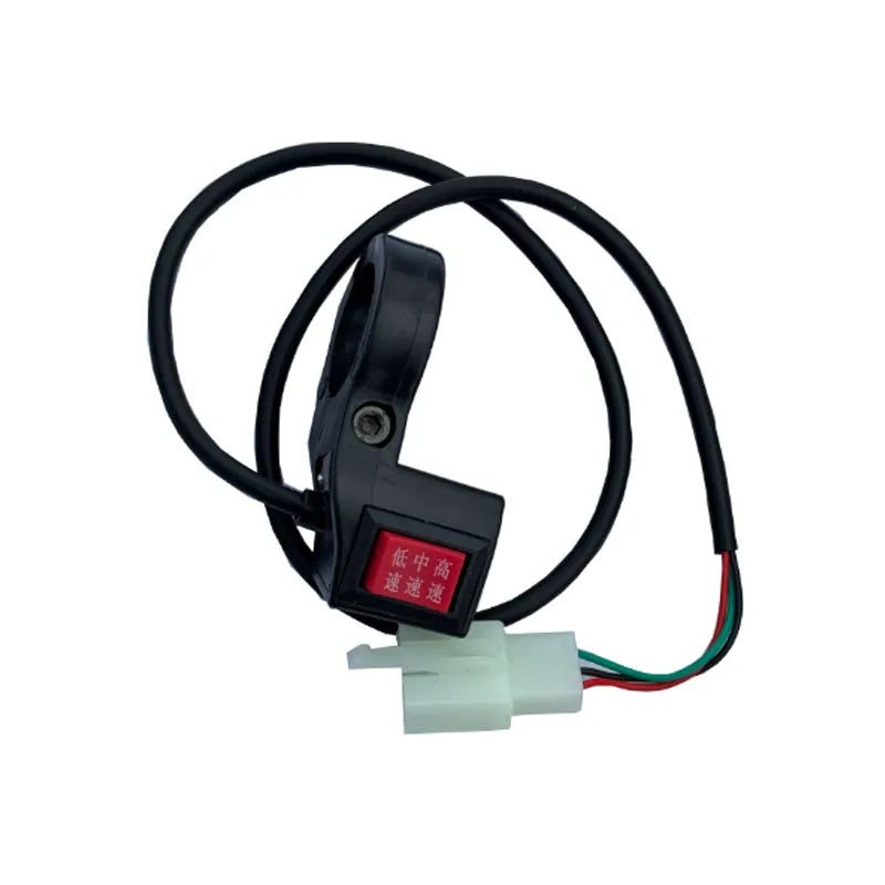 Three Speed Switch High-Middle-Low Speed Switch Button Ebike Accessories Electric Scooter Parts 3 Speed Connector
