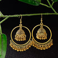 Gold Indian Jewelry Jhumka Jhumki Drop Earrings Gypsy Tassel Hook Earrings for Women Fashion Jewelry