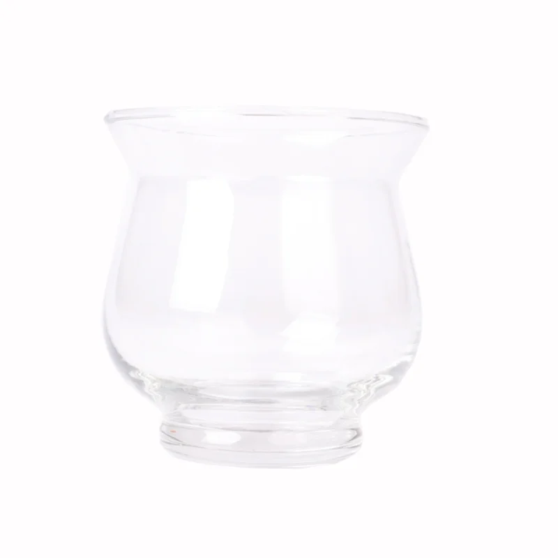 Vintage Wind Elegant Glass Candle Handmade Luxury 6oz Cylinder Wind Embossed Logo 5oz/10oz/120ml Customizable Lid Cover