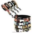 Pet Leash Collar Set Thermal Pet Accessories Sturdy Wear Removable Black Ribbon Universal Collar for Dogs
