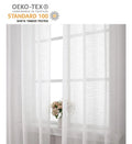 Transparent White Curtains for Kitchen Sheer Innermor Drops Curtain for Living Room