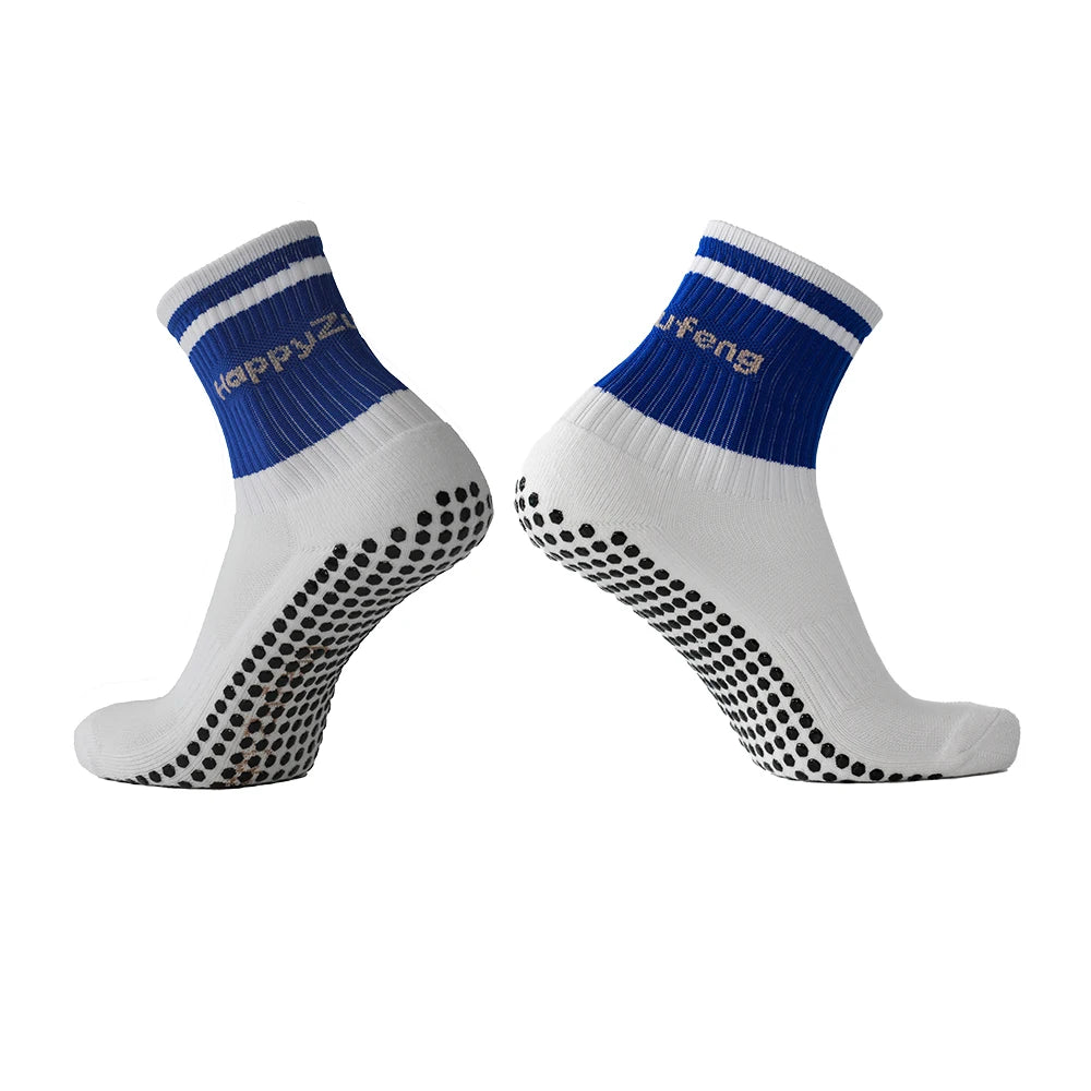 Custom Autumn Non Slip Yoga Pilates Ballet Barre Barefoot Socks with Anti-Skid Bottom Grips for Sport Soccer