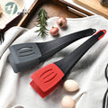 Eco-friendly Food Silicone Spatula Clip Heat-resistant Bread Steak Tongs Non-slip Non-stick Kitchen Cooking Camping Cookware