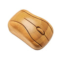 Custom Wireless USB Mini Battery Rechargeable Mouse Hand Make Bamboo Wood Optical Computer Laptop Mouse