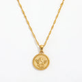 Fenny Wholesale 18K PVD Plated Tarnish Free&No Fade Fashion Designer Angel Pendant Stainless Steel Necklace for Women