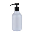 OEM Factory 300ML Bamboo Lid PE Plastic Bath Lotion Bottle Dispenser Foamer Pump Black Foam Mousse Bubble for Lotions Creams