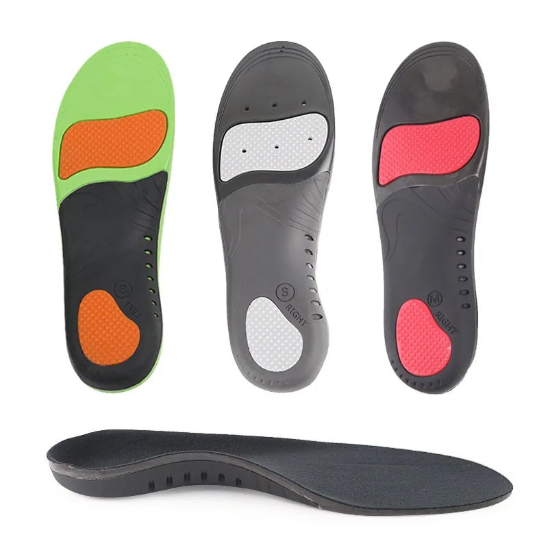 Gel PU Diabetic Comfort Insoles Arch Support Foot Orthotics Breathable Full Length Shock Absorption Soft Shoe Inserts