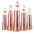 Transparent Flower No Label Lip Stick Temperature Color Change Private Label Cosmetics Jelly Flower Lipstick