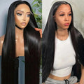 Raw Human Hair Vietnamese Lace Front Bone Straight Per Cut hd Lace Wigs 180% Density Human Hair Glueless HD Lace Frontal Wigs