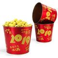 Custom Round Large Cartoon Metal Bucket Popcorn Tins Small Food Grade Popcorn Tin Can for Food Packaging