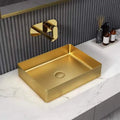 Luxury Style Golden Cabinet 304 Stainless Steel Sink Countertop Basin