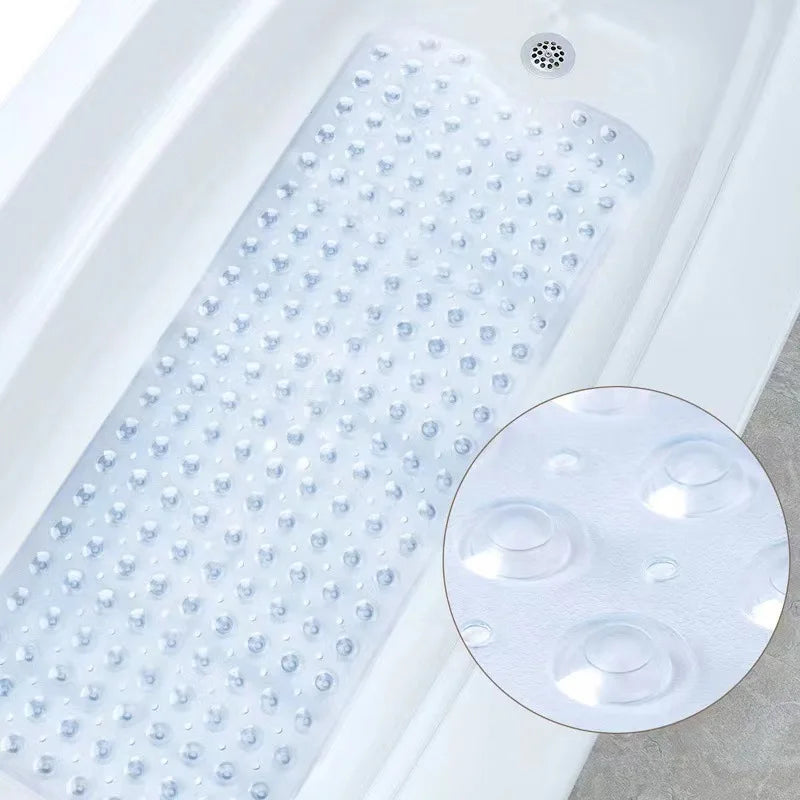 BPA Free Extra Long Anti-Slip PVC Bathtub Mat Large Pebbled Modern Design Anti-Mold Bath Tub Mat Machine Made