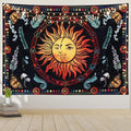 Logo Custom Tarot Sun Skull Tapestry Fantasy Fractal Skull Butterfly Rose Bohe Decor for Dorm