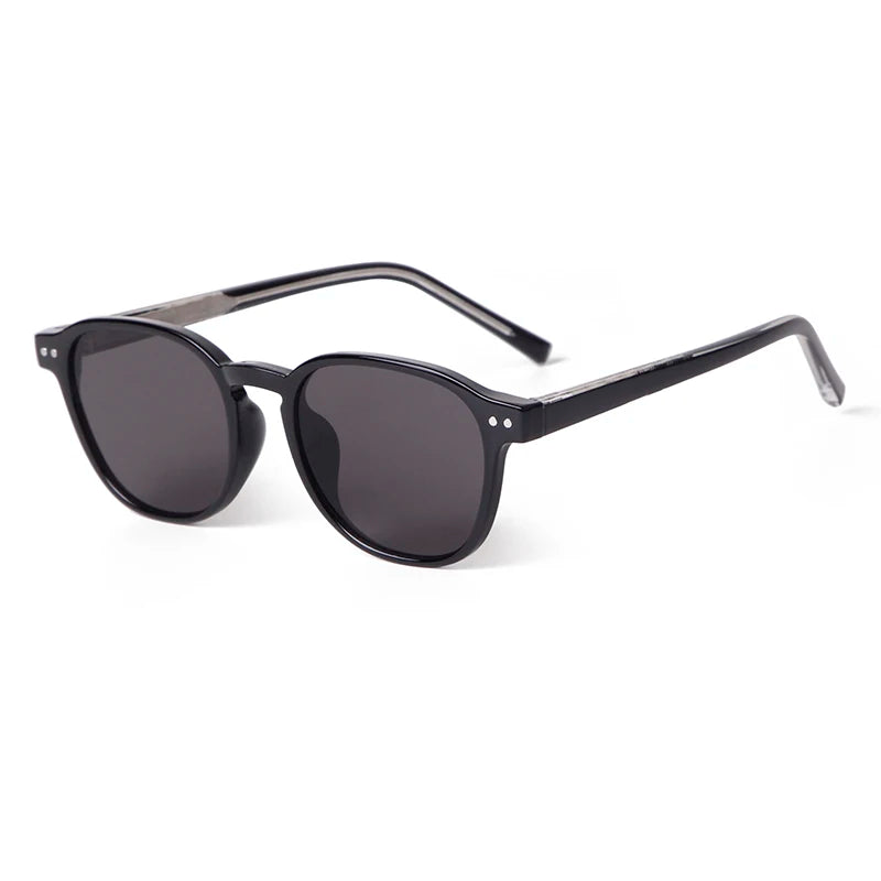 ADE WU STY28052M Retro Small Round Frame Sun Glasses Men Unique Rivets Decoration Eyewear Women Travel Shopping Sunglasses UV400