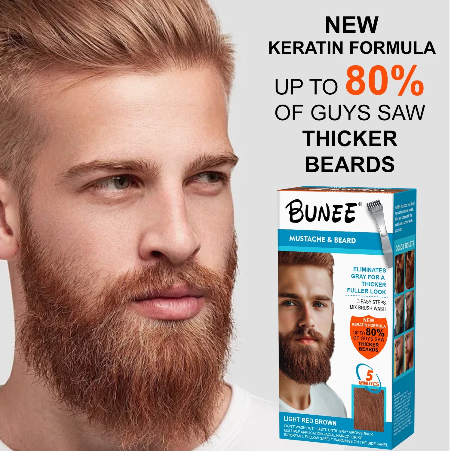 Fashion Designed Easy Coloring 15ml Temporary Hair Dye Brown Black Beard Dye Cream for All Hair Types
