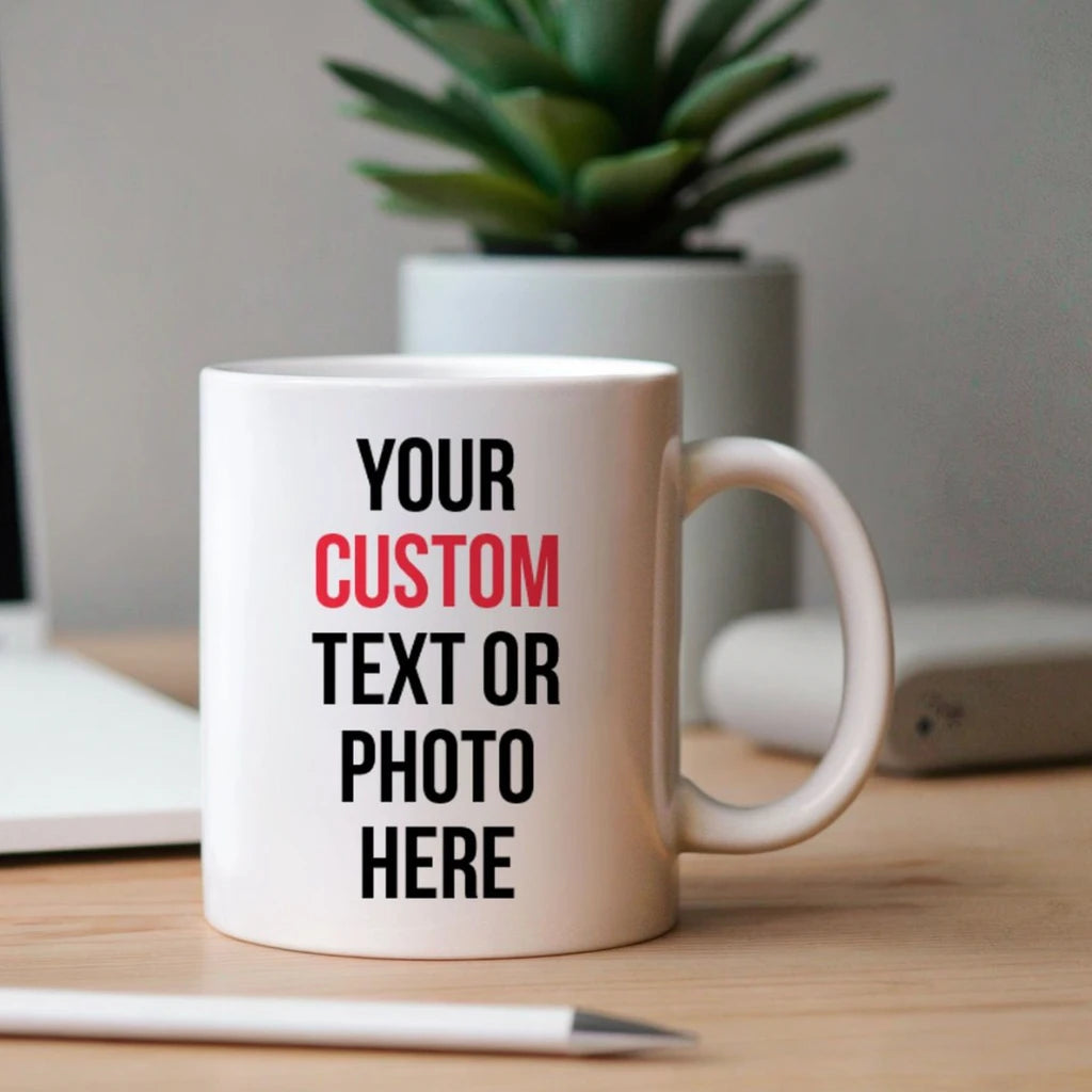 Custom Mug White Sublimation 11 oz Blank Printing Personalized Gift Mug for Birthday Valentine's Day for Clients Employees