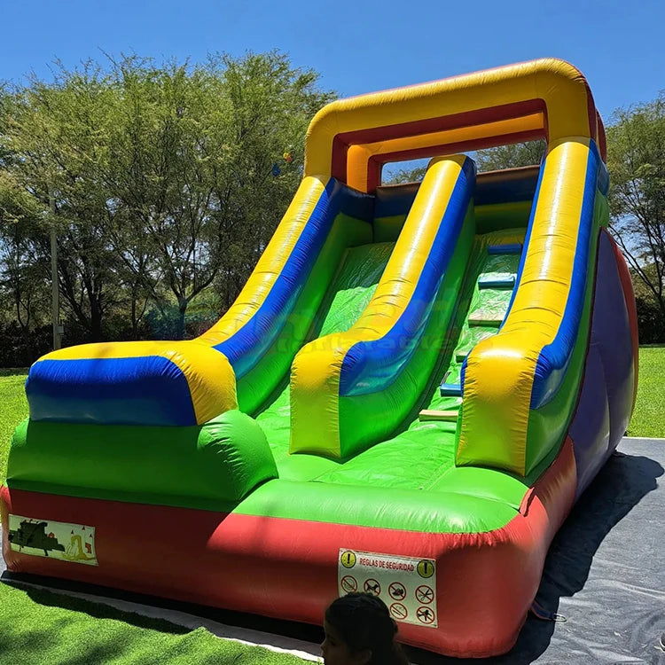 Commercial Indoor PVC Inflatable Water Slide for Kids and Adults Custom-Size Backyard Pool Game with Dry Jumping Slide
