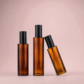 High Quality 50ml Amber Transparent Perfume Glass Bottle with Sprayer for Skin Care Cream and Serum