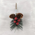 E Wholesale Navidad Red Berry Branches Snow Pine Spray Artificial Christmas Tree Floral Spray Picks for Christmas Decoration