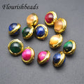 Wholesale Natural Gemstone Random Mix Color Multi Stone Tiger Eye Round Shape Stones Loose Beads for Jewelry Making