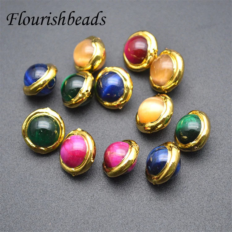 Wholesale Natural Gemstone Random Mix Color Multi Stone Tiger Eye Round Shape Stones Loose Beads for Jewelry Making