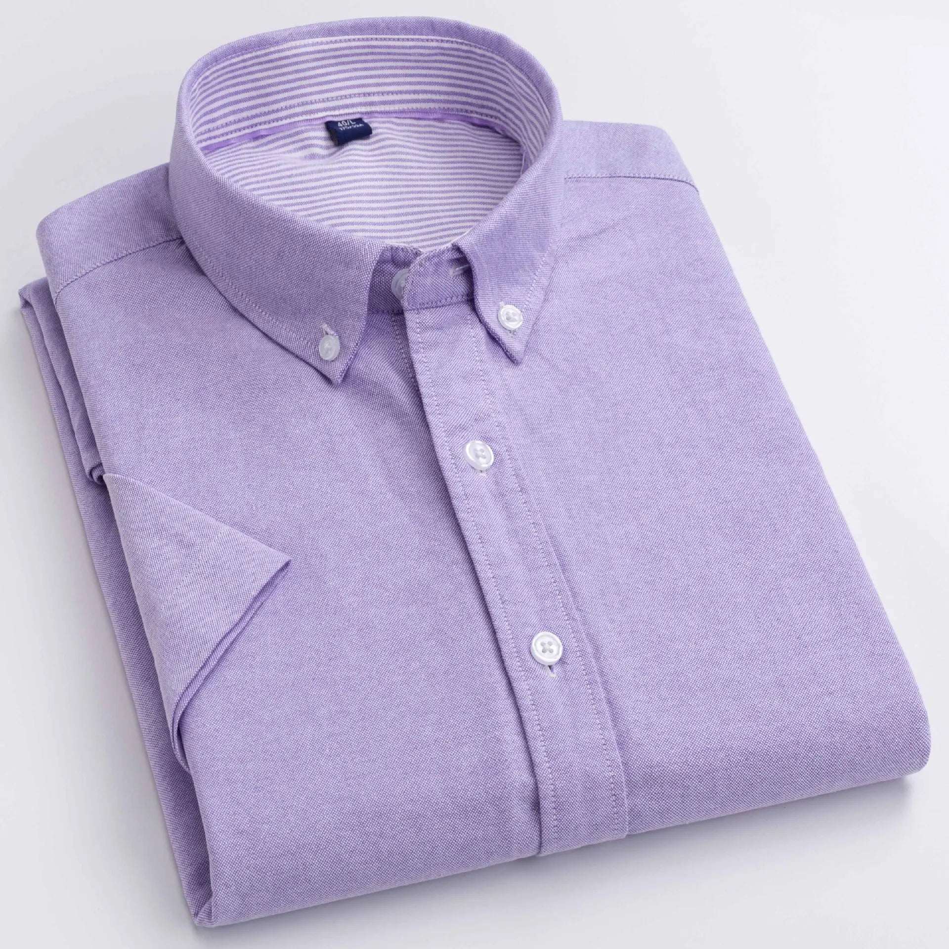 MS-P106 One Piece of New Cotton Men's Anti-wrinkle Comfortable Fit Simple Short Sleeve Shirt
