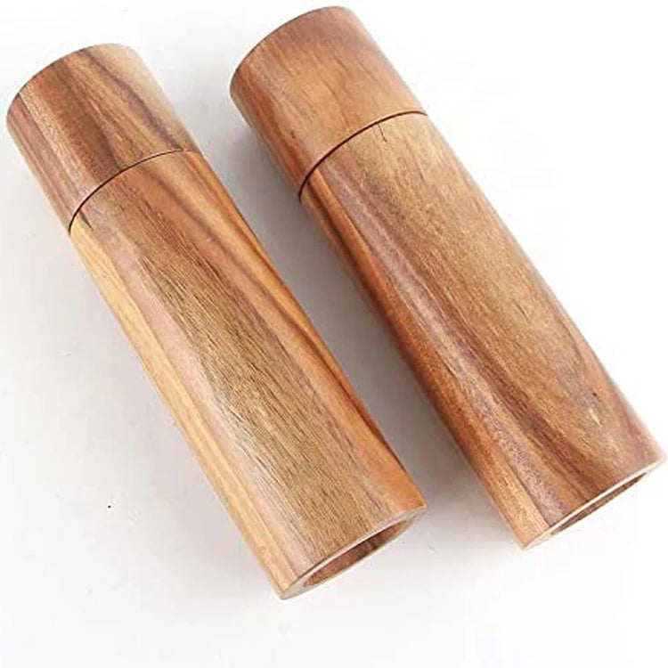 Manual Wood Spice Salt Shaker Premium Wooden Salt/Pepper Grinder&Wooden Pepper Mill