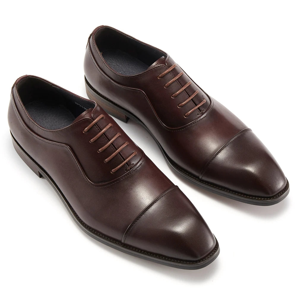 2024 New Style Hot Sale Genuine Leather Oxford Shoes Casual Dress Shoes Office Career Top Grade Cowhide Formal Shoes for Men