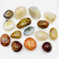 Wholesale natural red agate crystal carnelian healing palm stone