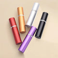 Luxury Empty Round 5ml Colorful Empty Aluminum Refill Perfume Glass Spray Atomizer Mist Bottle for Perfume