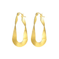 Pendientes De Moda Al Por Mayor Hypoallergenic Surgical Stainless Steel 18k Gold Plated Mobius Strip Earrings