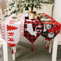 Wholesale Factory Modern Christmas Placemat Electric Embroidered Knitted Fabric Creative Snowman Elk Xmas Decorations