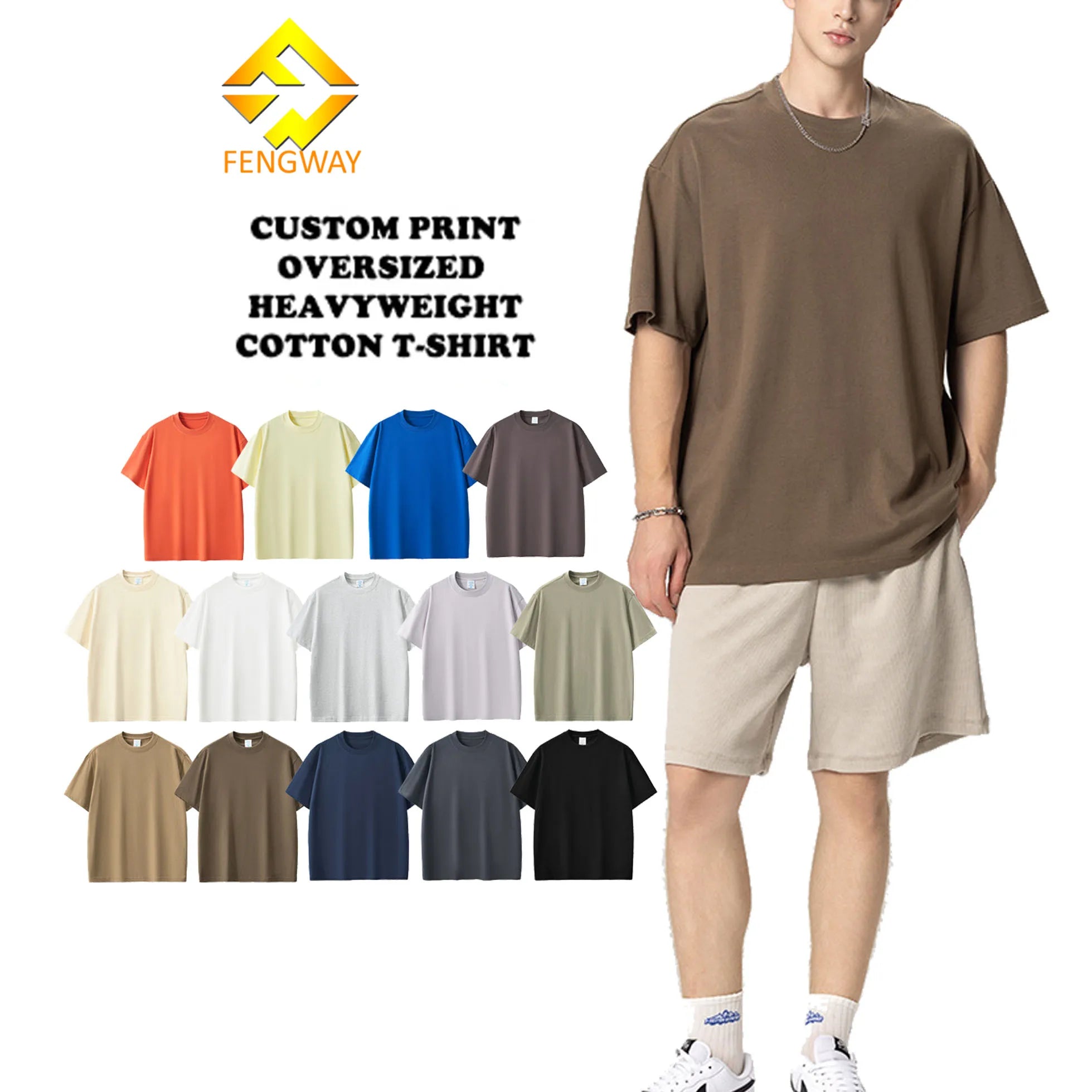 Unisex Cotton Custom Printed T-Shirts Manufactory's 100% Cotton Crew Neck Plain T-Shirt with Customised Labels Tags for Men