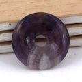 2026 Amethyst Donut Rainbow Round Donuts Natural Gemstones Stones Donuts Pendants Crystal Healing Folk Crafts